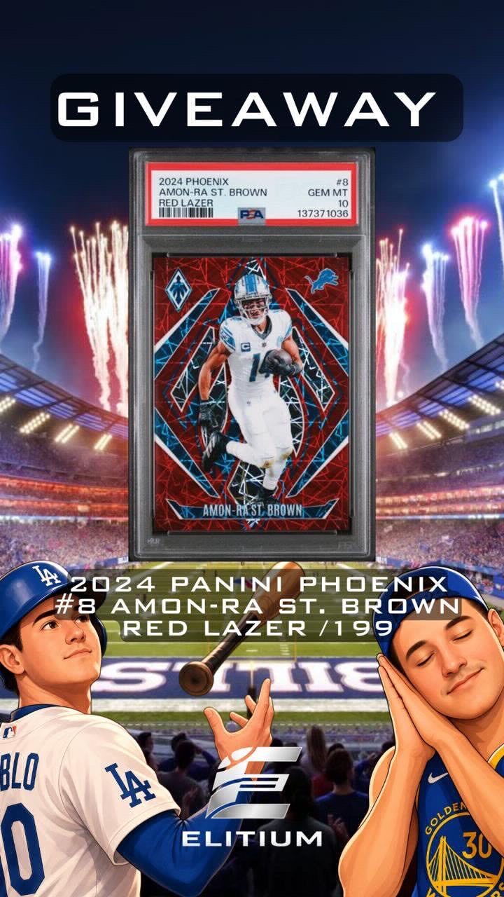 2024 PANINI PHOENIX #8 AMON-RA ST. BROWN RED LAZER /199