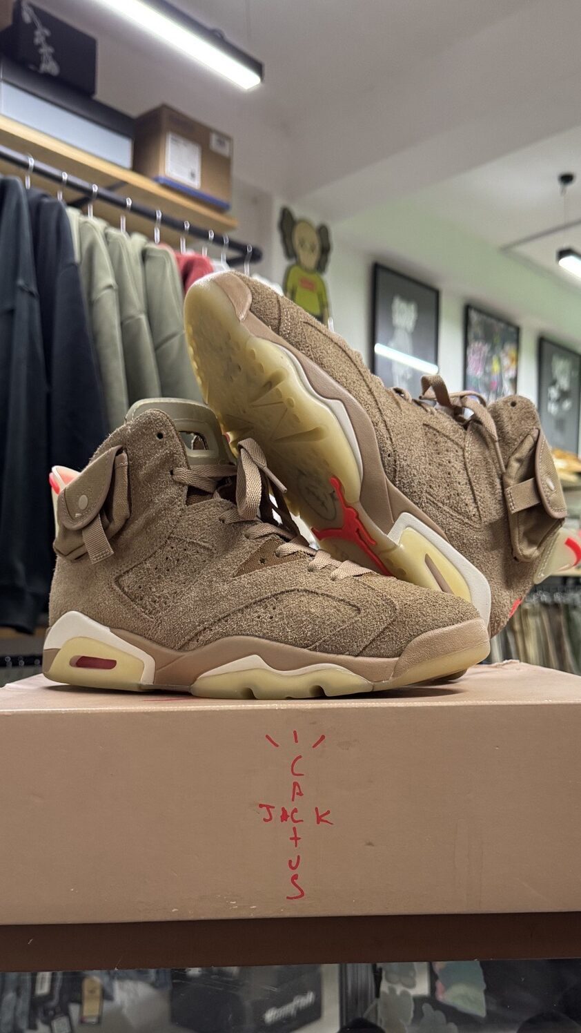 JORDAN RETRO 6 Travis Scott British Khaki 26.5CM