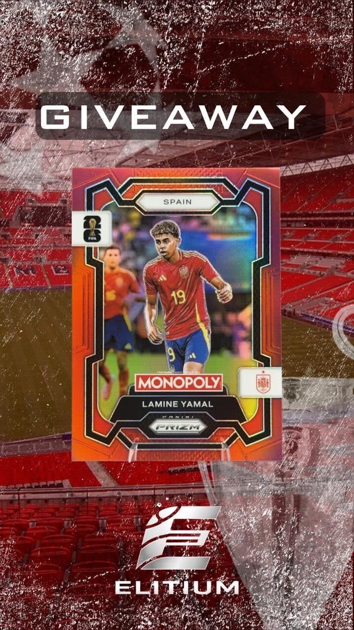 PANINI PRIZM MONOPOLY FIFA WORLD CUP LAMINE YAMAL RED
