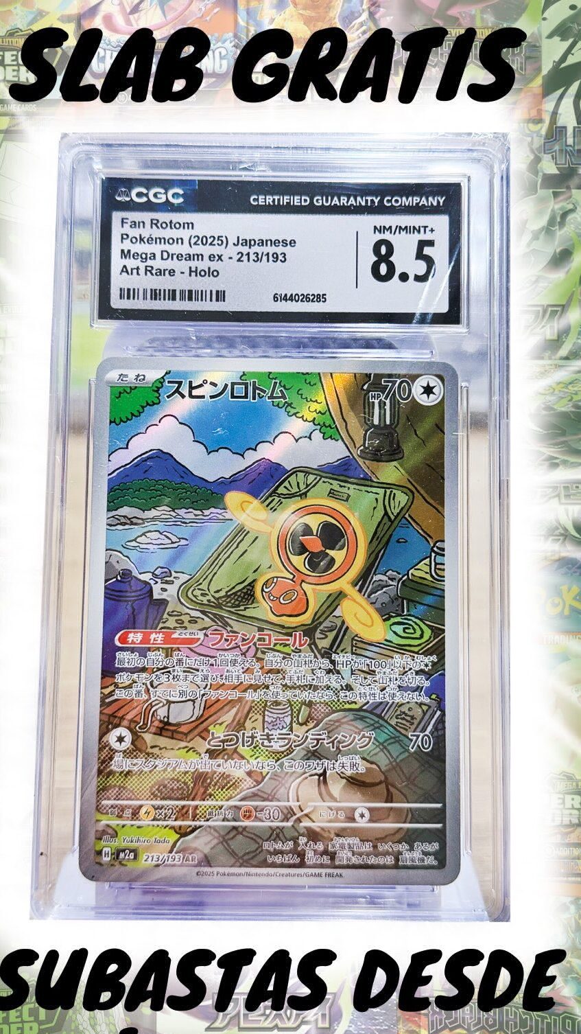 Fan Rotom CGC 8.5