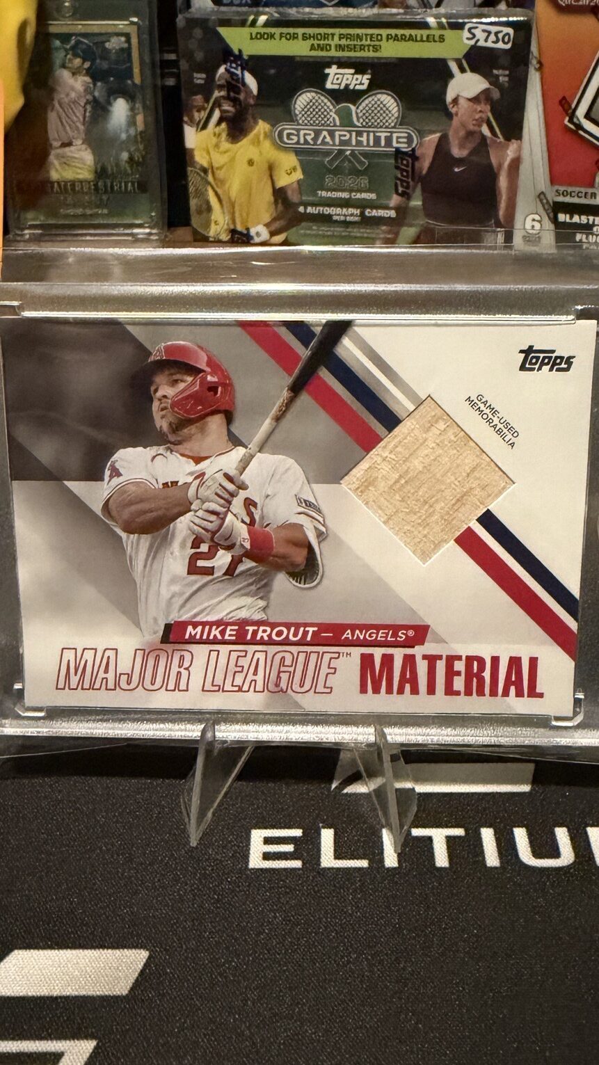 MIKE TROUT GAME USED BAT