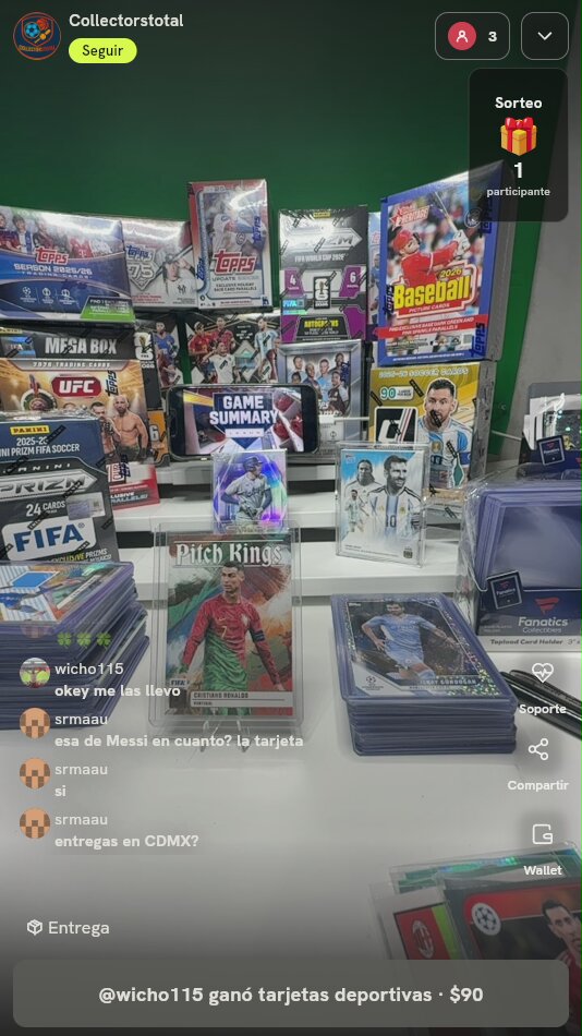 Lote de Tarjetas Deportivas