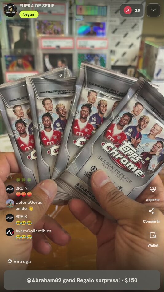 Topps Chrome 2025/26 Sobres