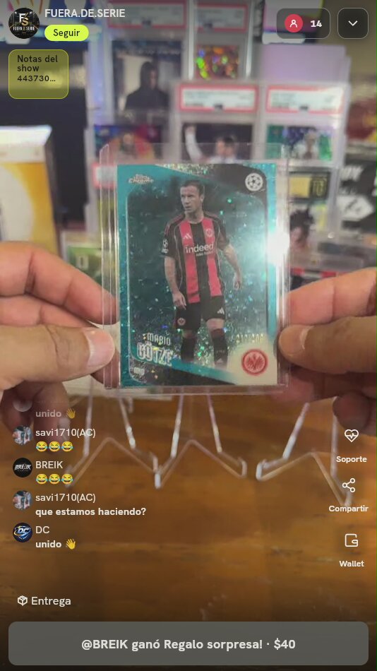 Mario Götze Topps Chrome Card