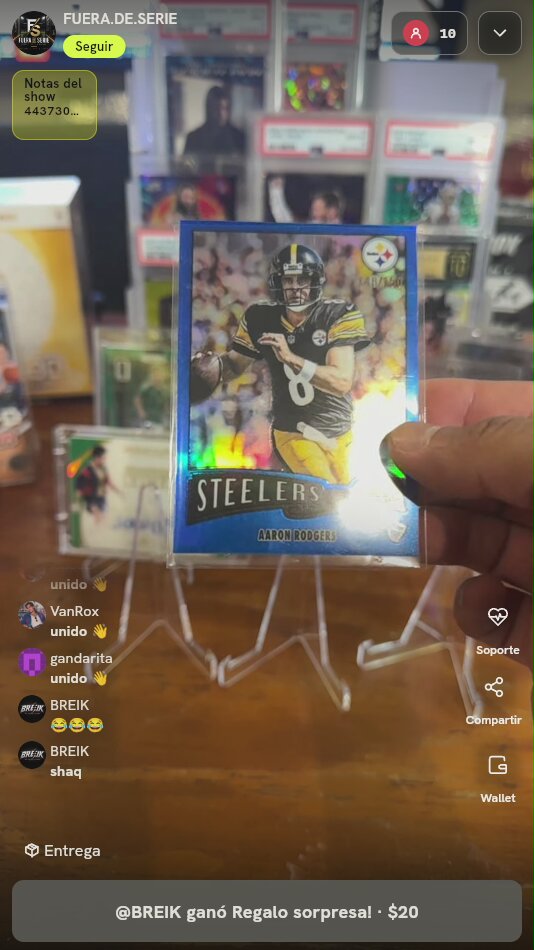 Aaron Rodgers Topps Chrome Steelers