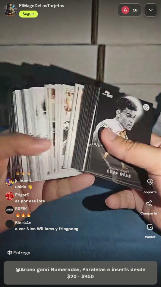 Lote Cartas Luis Díaz Topps