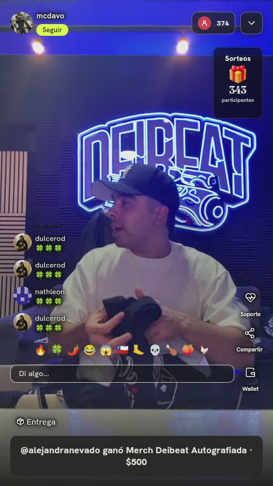Playera Negra Deibeat Autografiada