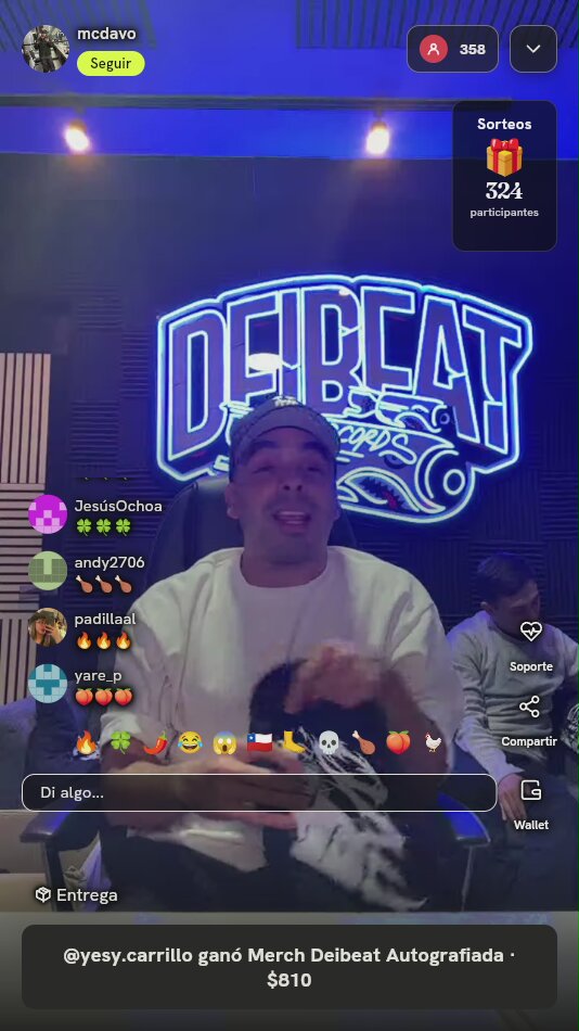 Playera Negra Deibeat Merch