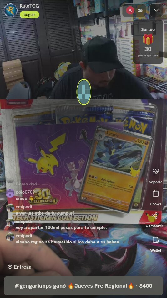 Lucario 30th Celebration Tech Sticker