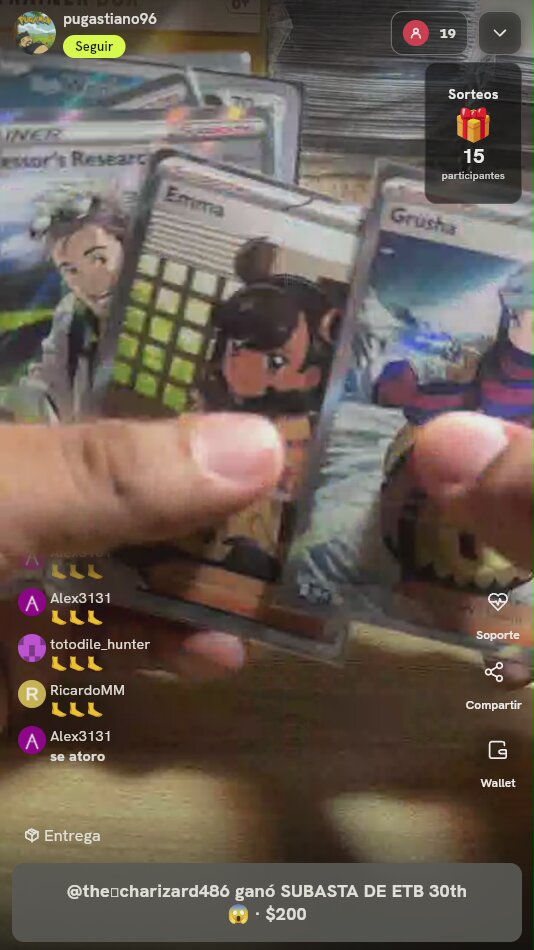 Lote Cartas Entrenador Pokémon