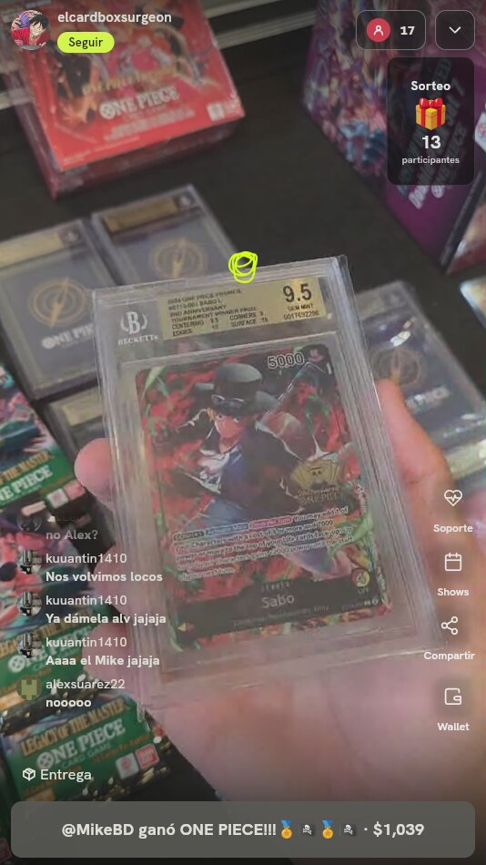 Sabo 2nd Anniversary Winner BGS 9.5