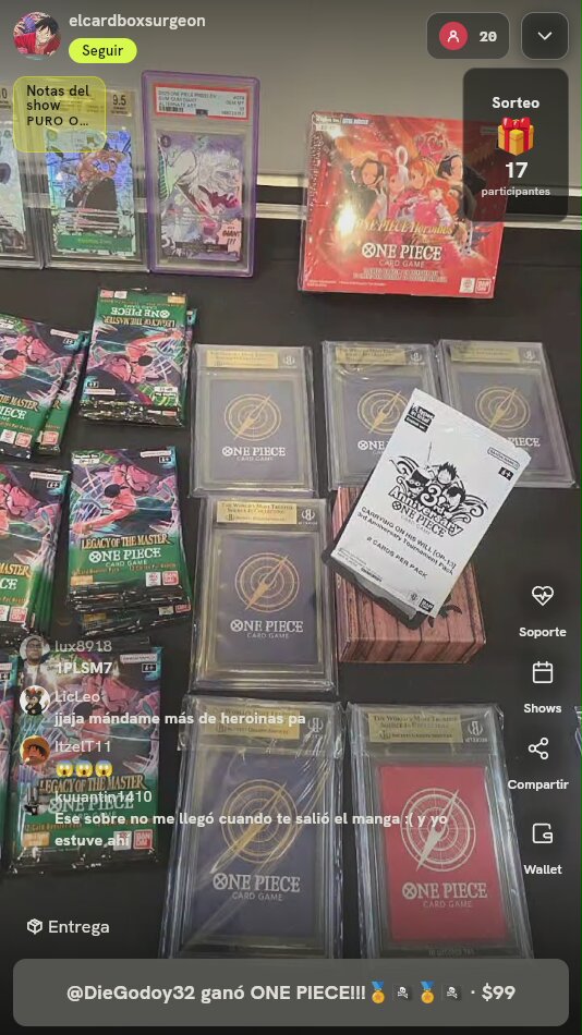 One Piece TCG Booster Lote
