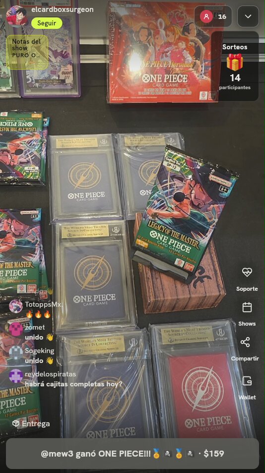 One Piece TCG Sobres
