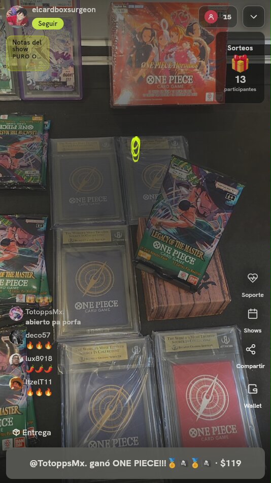 One Piece Lote Cartas