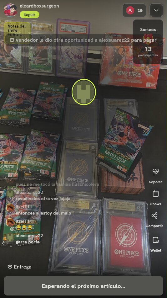 Lote Cartas One Piece TCG