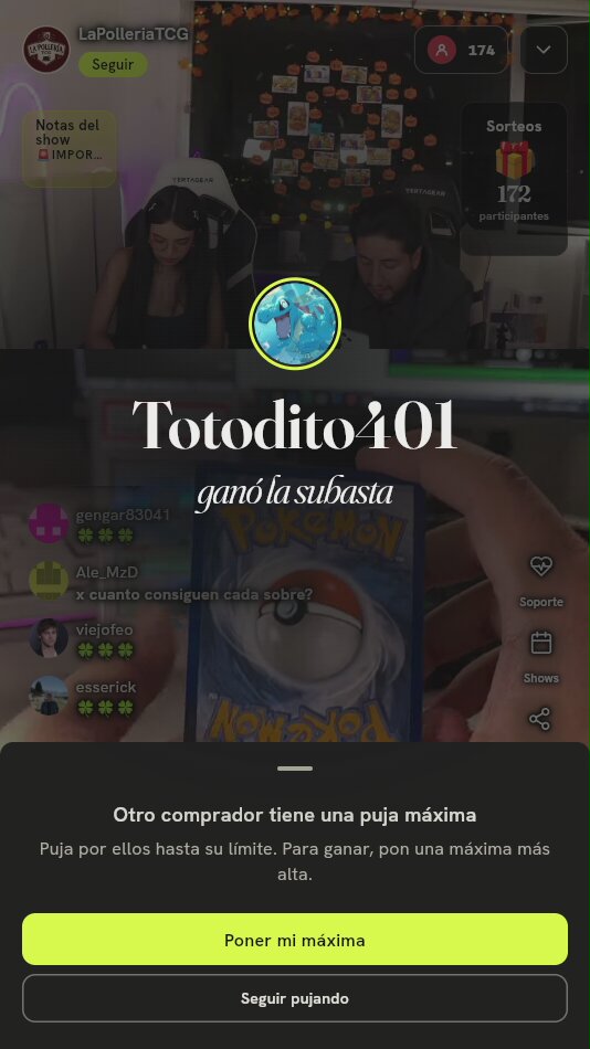Carta Pokémon Reverso Estándar