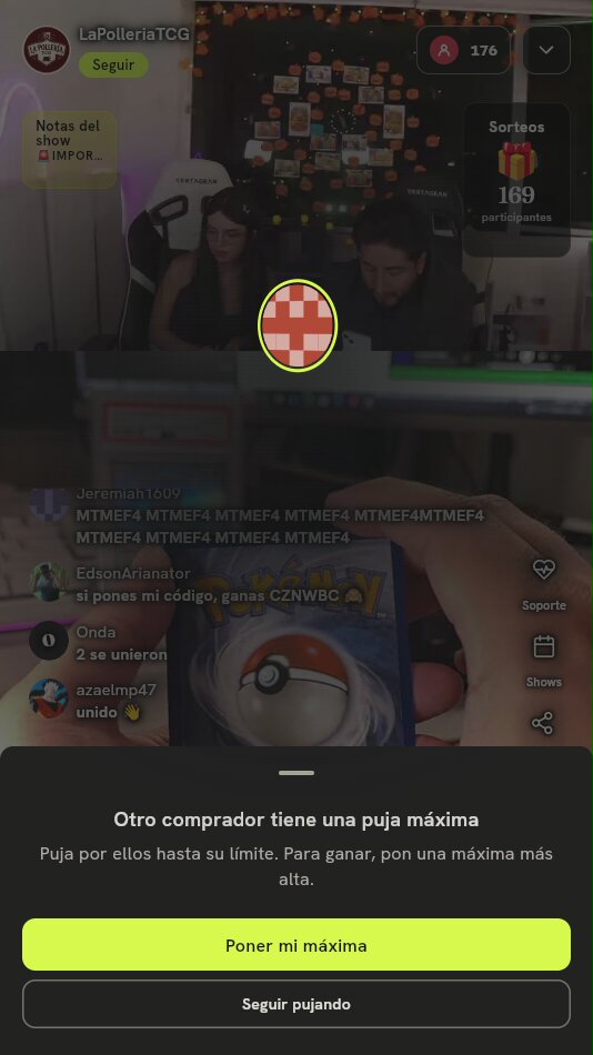 Carta Pokémon Reverso Estándar