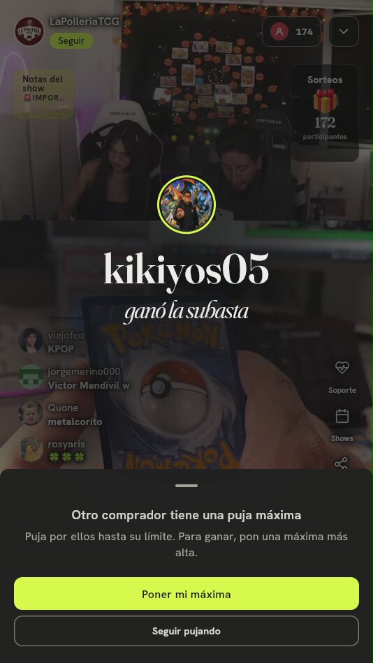Carta Pokémon Reverso Estándar