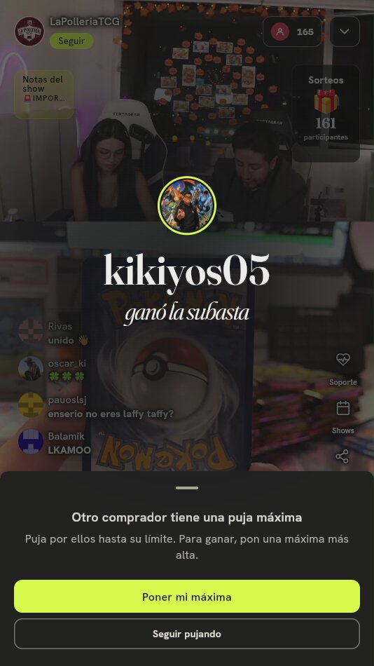Carta Pokémon Reverso Estándar