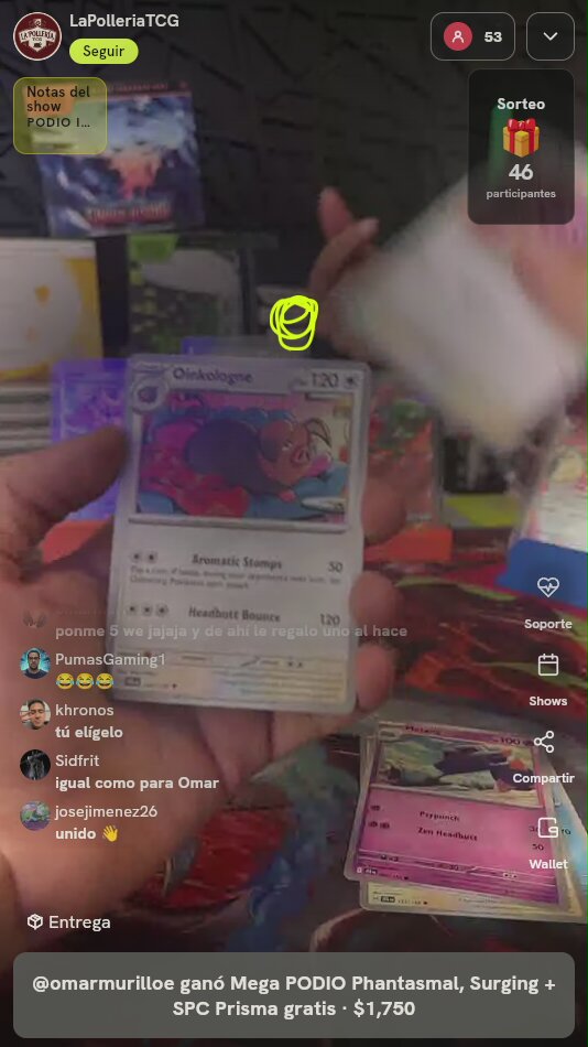 Carta Pokémon Lombre
