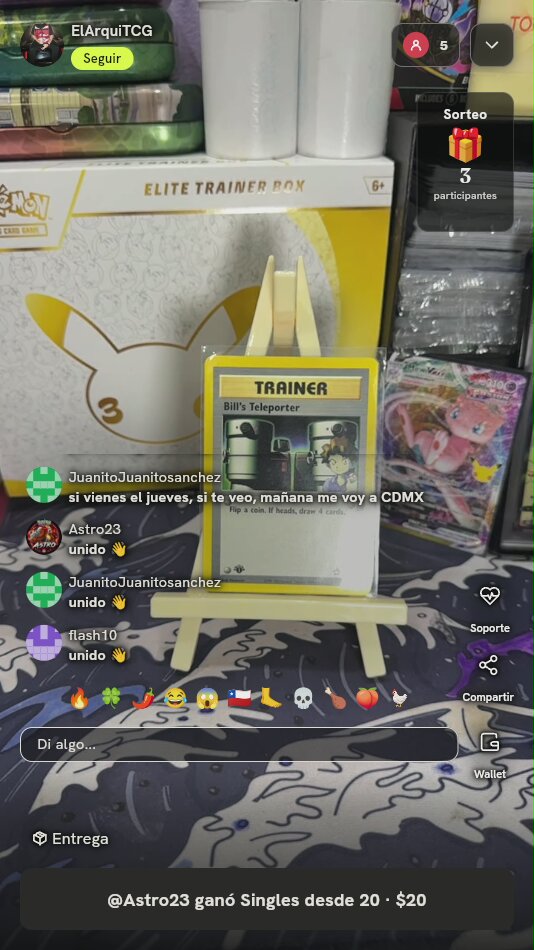 Bill's Teleporter Trainer Card