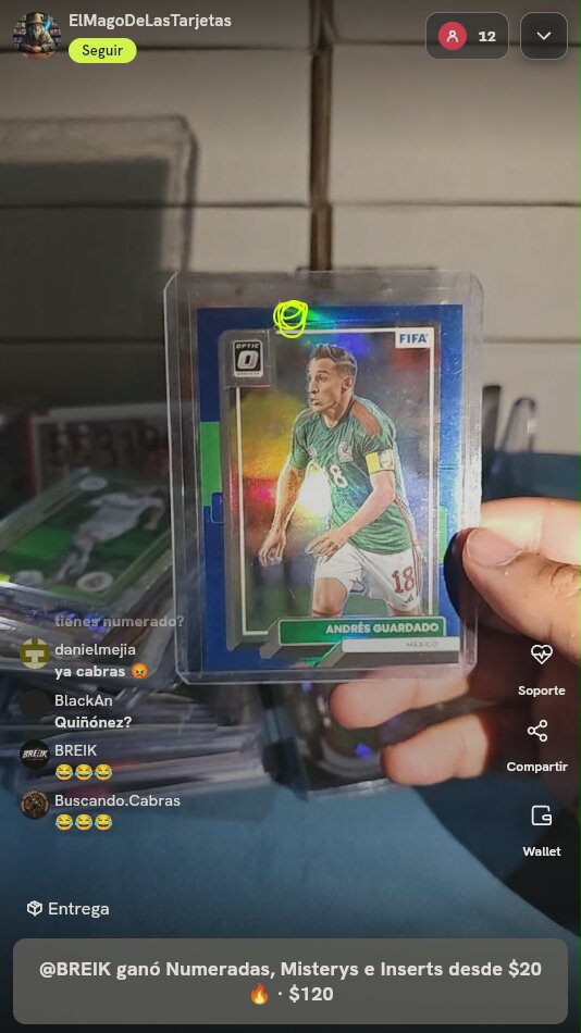 Andrés Guardado Donruss Optic