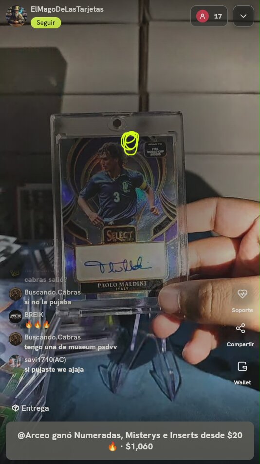 Paolo Maldini Panini Select Autograph