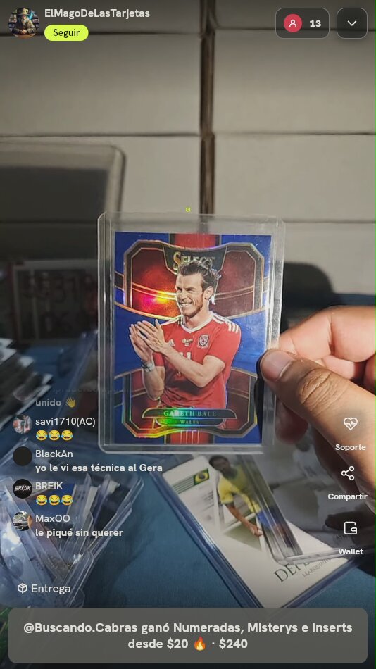 Gareth Bale Panini Select Carta