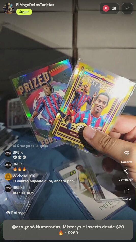 Ronaldinho Topps Finest Showmen