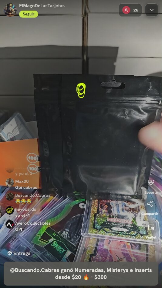 Sobres Misteriosos Cartas Deportivas
