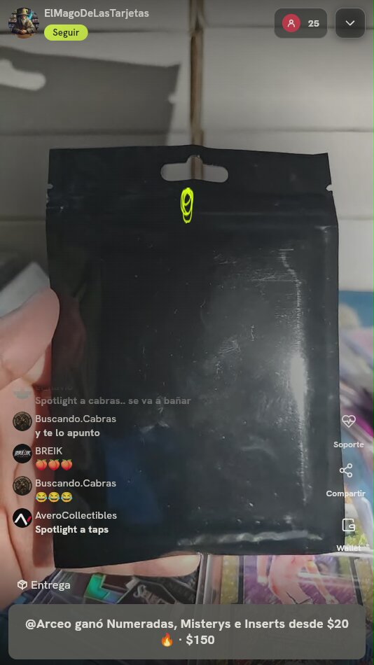 Sobre Mistery Pack Cartas