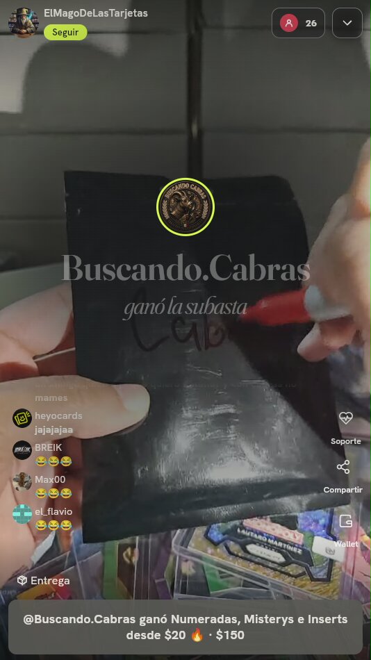 Sobre Misterio Cartas Deportivas