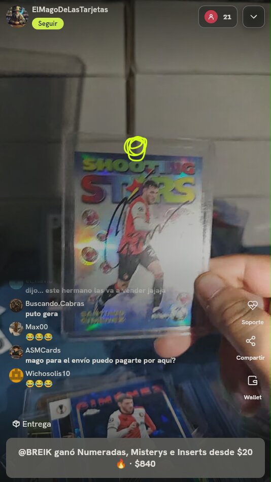 Santiago Giménez Shooting Stars Autograph