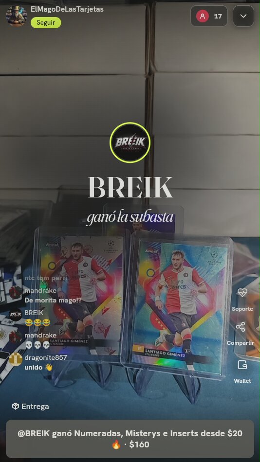 Santiago Giménez Topps Finest UEFA