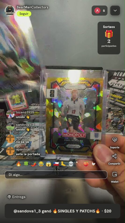 Paul Scholes Prizm Monopoly