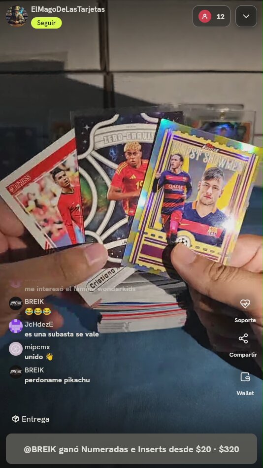 Lote Cartas Soccer Estrellas