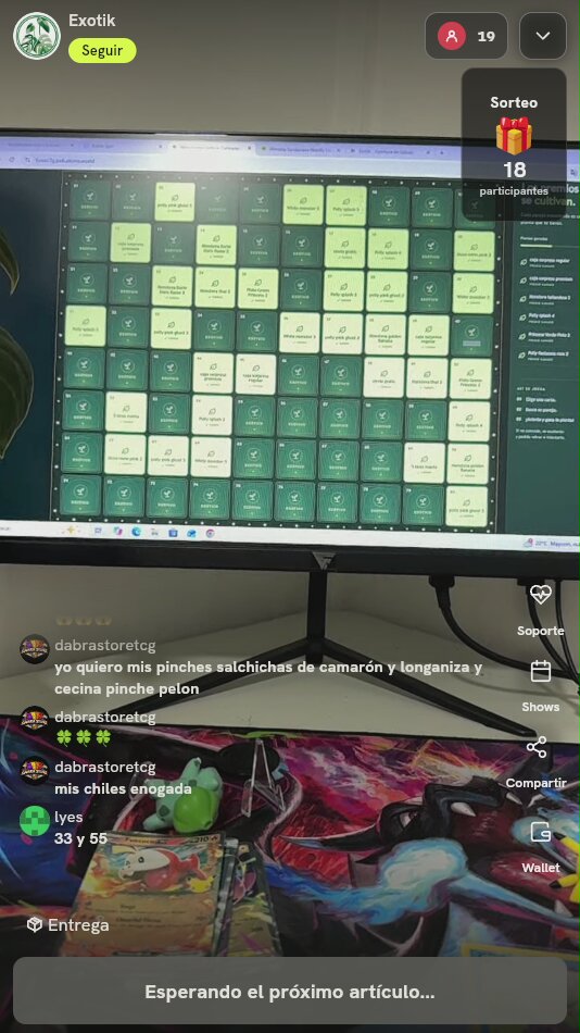 Sorteo digital de plantas