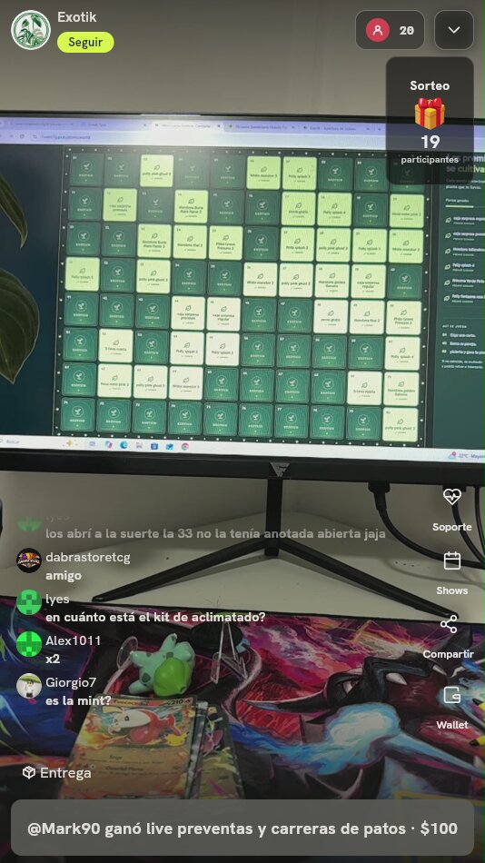 Sorteo Digital de Plantas