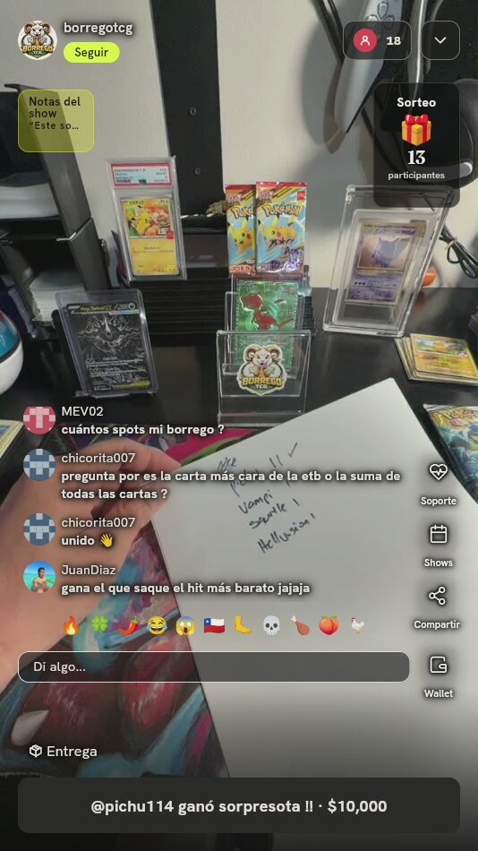 Lote Pokémon Cartas y Sobres
