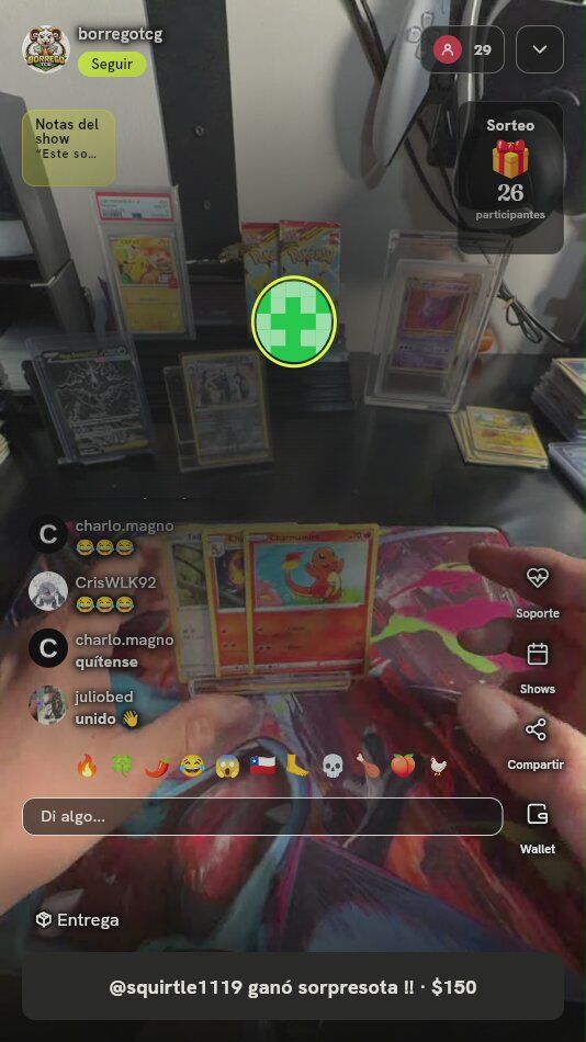 Lote cartas Pokémon Charmander