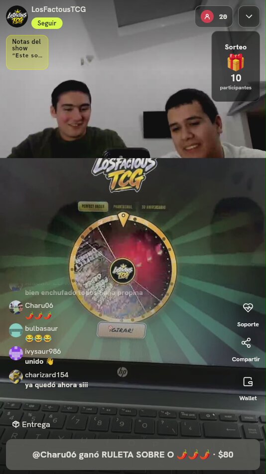 Ruleta sobres Pokémon TCG