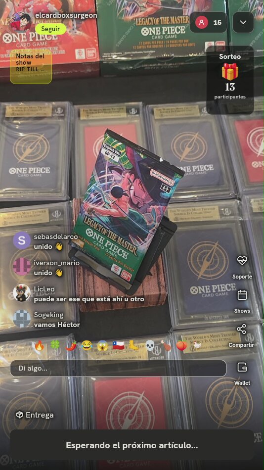 Sobre de Cartas One Piece OP-12