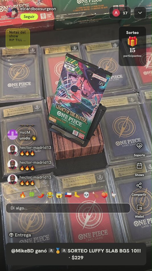 Sobre de Cartas One Piece OP-12