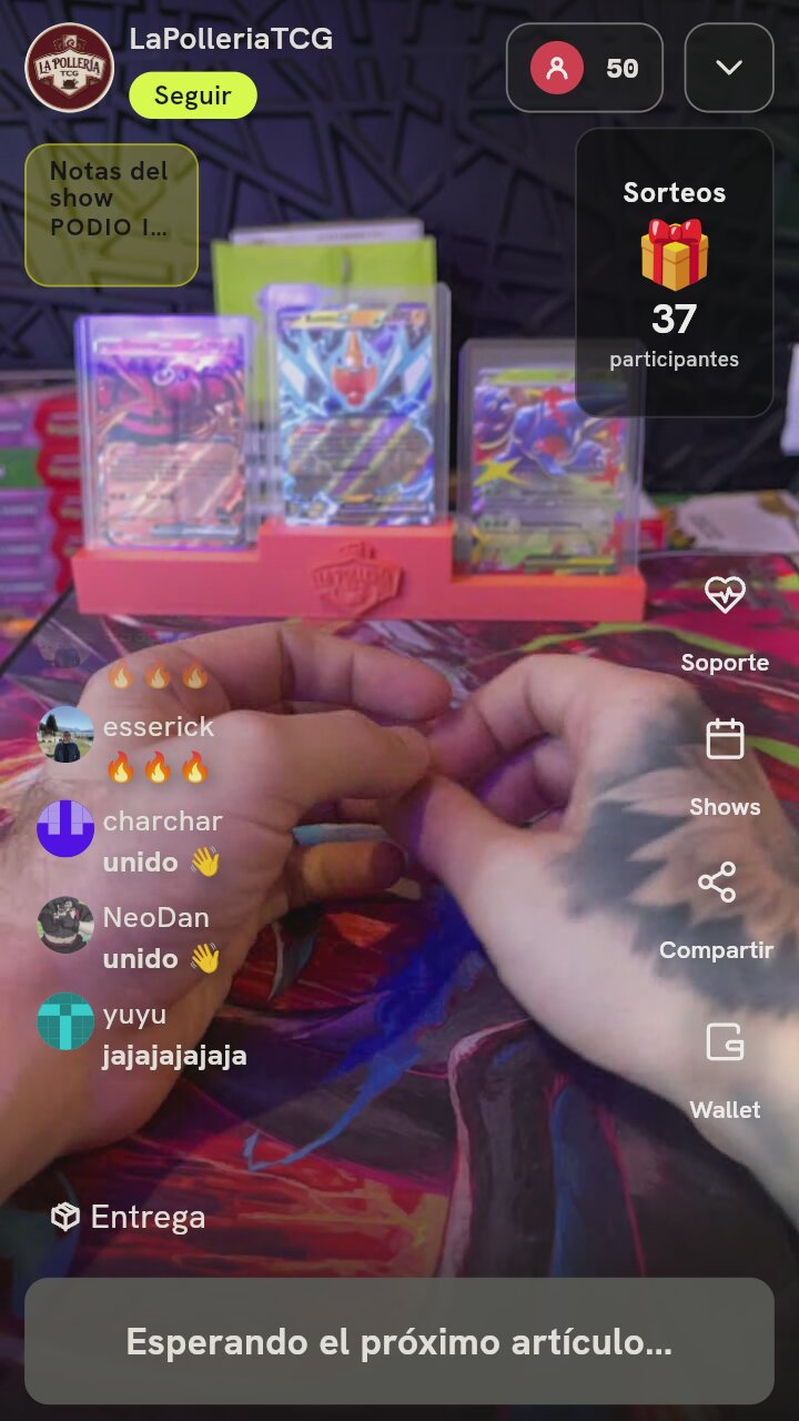 Cartas Pokémon en Exhibidor