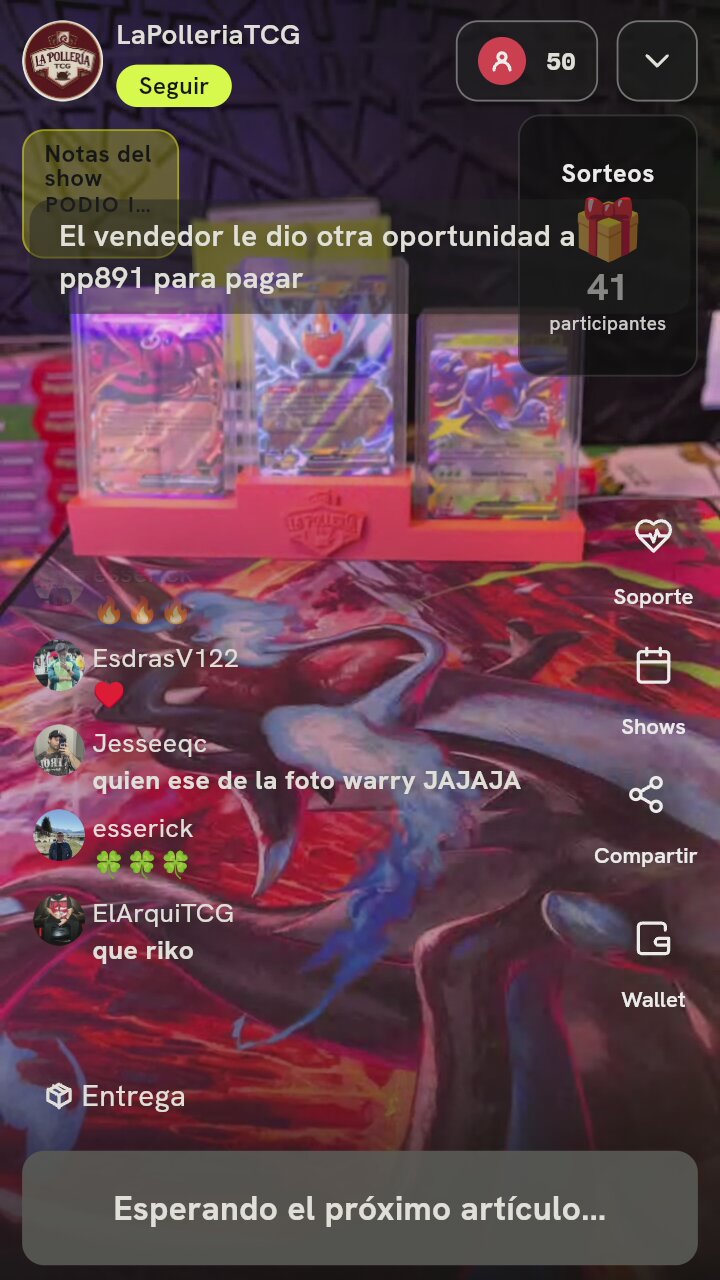 Cartas Pokémon en exhibición