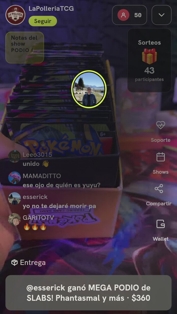 Cartas Pokémon en exhibición