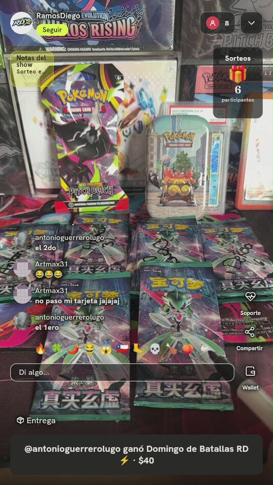 Lote Sobres Pokémon Chinos