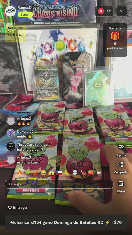 Lote Sobres Pokémon Chinos