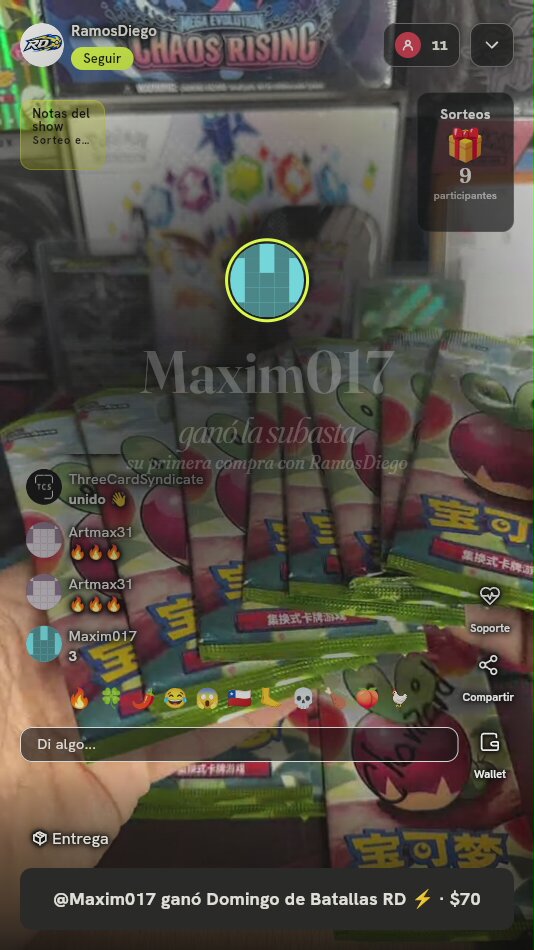 Lote Sobres Pokémon Chinos