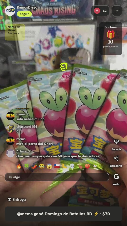 Lote Sobres Pokémon Chinos